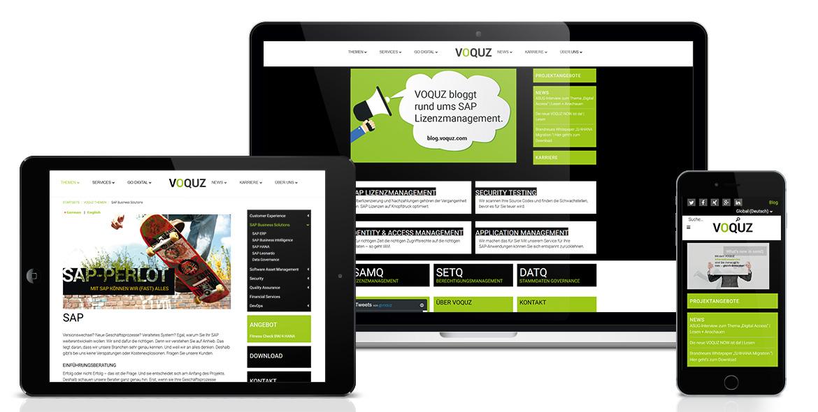 Relaunch Voquz Unternehmenswebseite